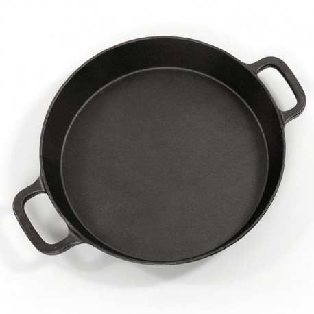 Poêle géante 65 cm en fonte avec 2 poignées