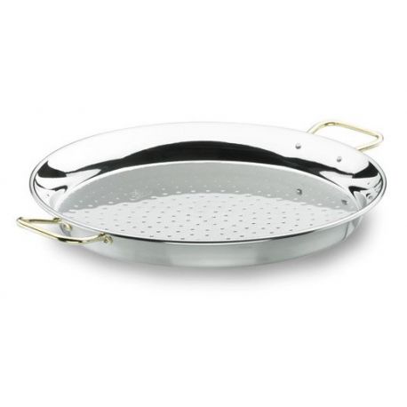 Plat à Paella 30cm en inox pour 4 personnes