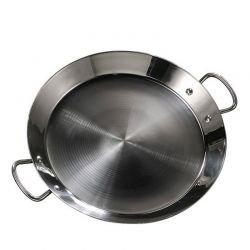Plat à Paella inox 50cm spécial induction pour 14 personnes