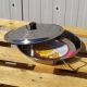 Plat à Paella 32cm en inox + couvercle inox pour 5 personnes 