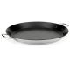 Plat à paella Induction en inox anti-adhésive 40cm + couvercle pour 10 personnes