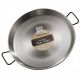 Plat à Paella 65cm Garcima Pata Negra + couvercle inox