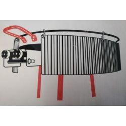 Pare flamme galvanisé pour réchaud. Plat Ø 50cm à 70cm