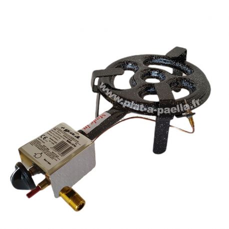 Réchaud Garcima surpuissant au gaz de ville 20cm avec thermocouple - 6.4kW