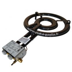 Bruleur gaz de ville surpuissant 46cm haut de gamme avec thermocouple + veilleuse - 17.2kW
