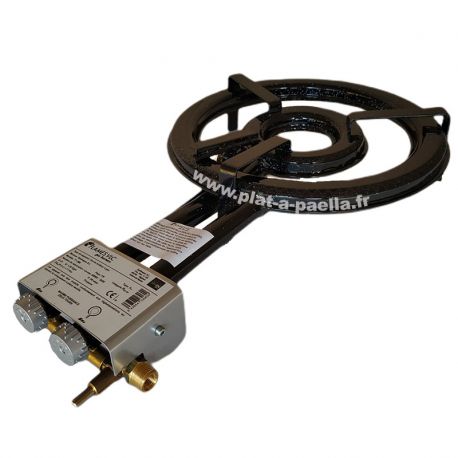 Bruleur Butane / Propane surpuissant 38cm haut de gamme avec thermocouple + veilleuse - 11.4kW