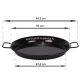 Plat à Paella émaillé 50cm Garcima pour 14 personnes
