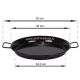 Plat à paella Induction en inox anti-adhésive 40cm Garcima pour 10 personnes