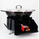 Kit Poêle creuse - BBQ40 pour 12 personnes - Plat creux émaillé 36cm - Couvercle