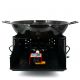 Kit Poêle creuse - BBQ40 pour 20 personnes - Plat creux émaillé 45cm - Couvercle