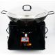 Kit Poêle creuse - BBQ40 pour 14 personnes - Plat creux émaillé 38cm - Couvercle