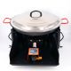 Kit à paella - BBQ40 pour 10 personnes - Plat émaillé - Couvercle inox