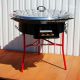 Kit à paella - BBQ70 pour 40 personnes - Plat émaillé avec couvercle inox