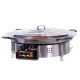 Mini kit à paella - 85 personnes - Pare-flamme inox - Plat émaillé - veilleuse - thermocouple
