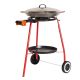Kit à paella sur roues - poêle acier avec couvercle inox 20 personnes
