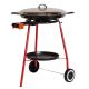 Kit à paella sur roues - poêle émaillée avec couvercle inox 14 personnes