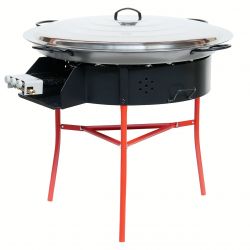 Kit à paella - BB70 pour 85 personnes - Plat acier - veilleuse - thermocouple