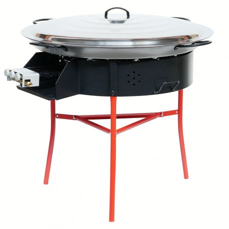 Kit à paella - BBQ70 pour 50 personnes - Plat acier - Couvercle