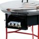 Kit à paella - BBQ60 pour 30 personnes - Plat acier avec couvercle inox et pare-flammes