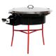 Kit à paella - BBQ60 pour 30 personnes - Plat émaillé et pare-flammes