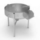 BBQ60 pare flamme inox pour réchauds diamètre 400mm à 550mm