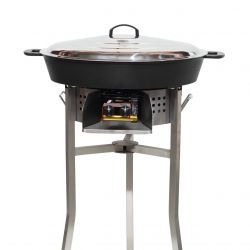 Kit tartiflette pare flammes inox 45cm - Poêle fonte 65cm