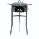 Kit à paella - Pare-flammes inox - 14 personnes - Plat acier et couvercle inox