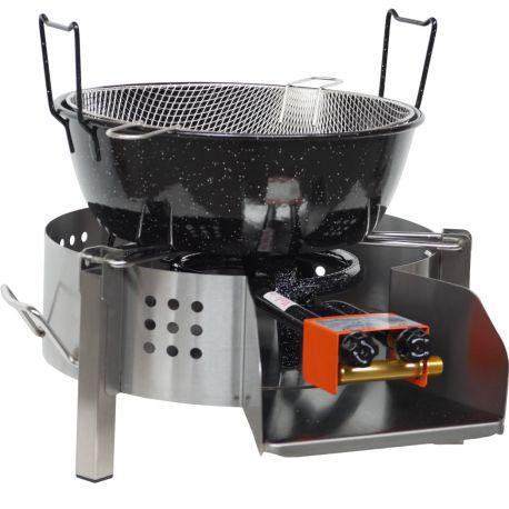 Kit friteuse pro à gaz bbq45- 8 litres - 35cm