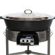 Kit tartiflette - pare flammes 80cm Inox - Plat fonte 80cm - réchaud au choix