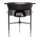 Kit tartiflette - pare flammes 80cm Inox - Plat fonte 80cm - réchaud au choix