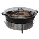 Kit tartiflette - pare flame 70 cm Inox - Plat fonte 80cm SUR TABLE - rechaud pro