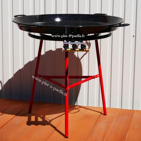 Kit à paella pour 85 personnes - Poêle émaillée