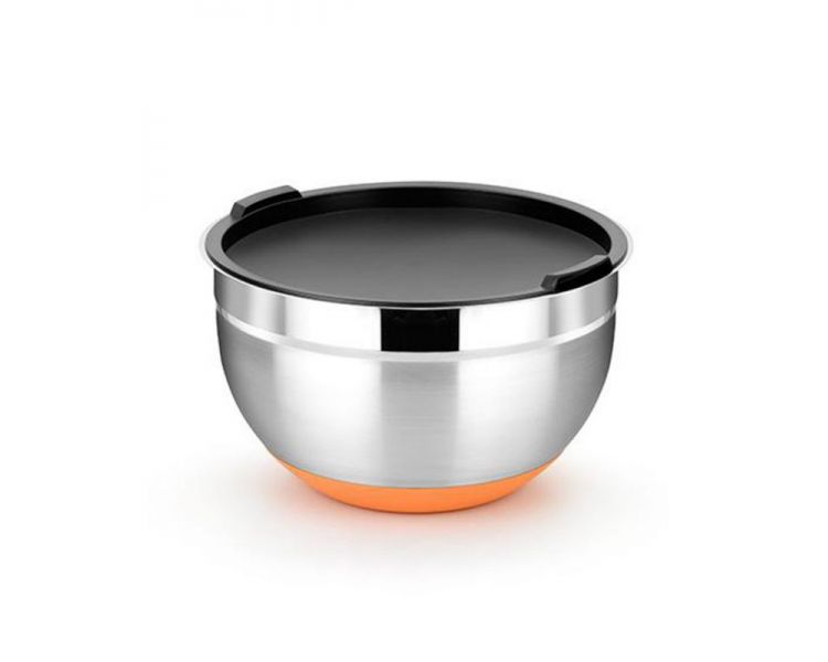 Bol en inox avec couvercle 1.6litres