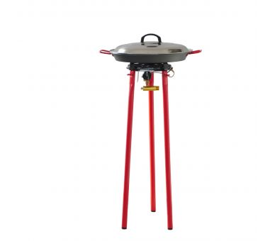 Kit à paella pour 7 personnes - poêle anti adhésive avec couvercle inox