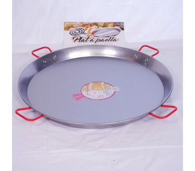 Plat à Paella Garcima acier 80cm + couvercle inox pour 40 personnes