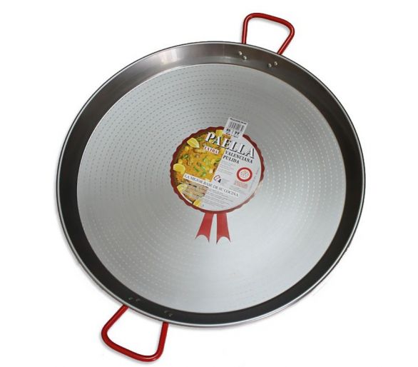 Plat à Paella acier 55cm Garcima pour 16 personnes