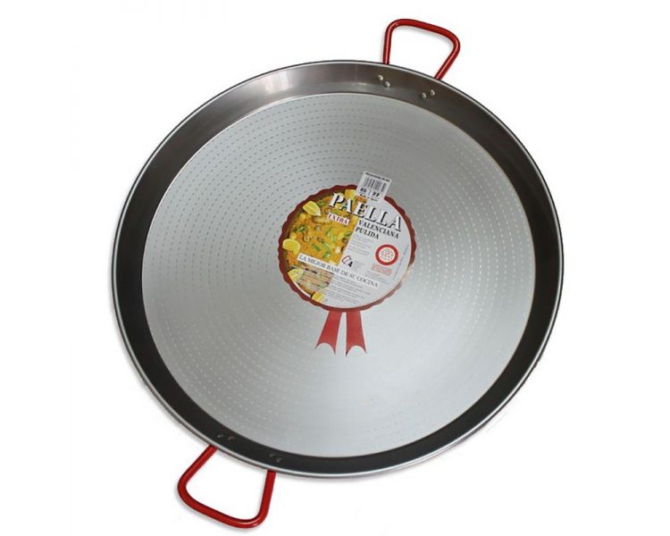 Plat à Paella acier 55cm Garcima pour 16 personnes