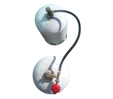 kit de couplage 2 bouteilles de gaz, lyre + T + détendeur butane 1.3Kg/h