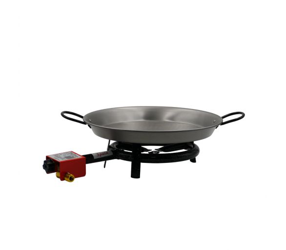Kit à paella pour 10 personnes - Poêle acier et couvercle inox