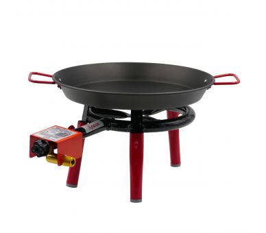 Kit à paella pour 7 personnes - poêle anti adhésive avec couvercle inox