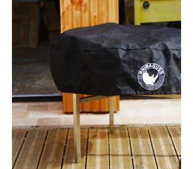 Kit à paella 85 personnes - Pare-flammes 70cm inox - Plat émaillé 100 cm - couvercle inox